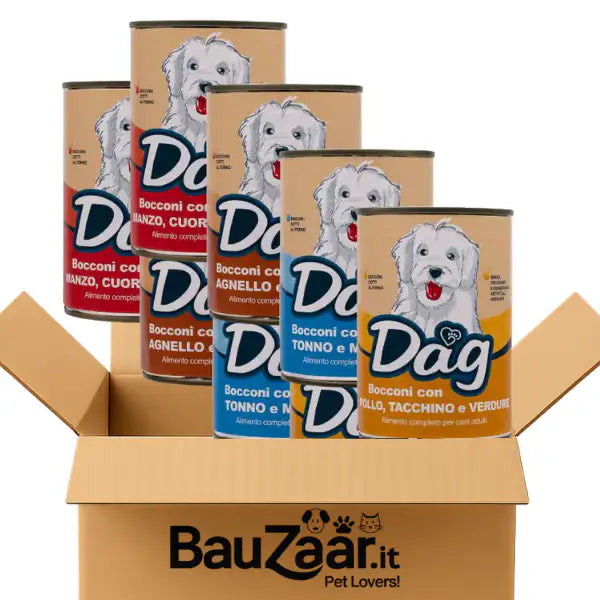 Bundle convenienza: Dag All breeds Bocconi 10x415 gr   Bauzaar.it