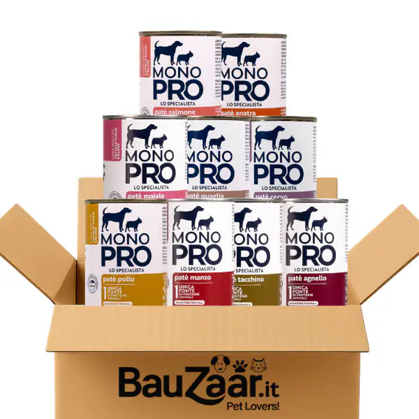 Bundle convenienza: Monopro lo specialista Patè 18x400 gr multigusto   bauzaarit.myshopify.com