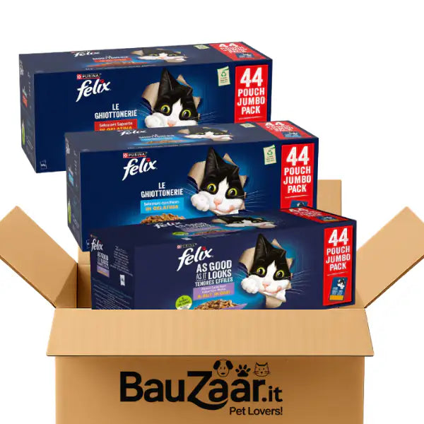 Bundle convenienza: Purina Felix le Ghiottonerie Gigapack 132x85 gr multigusto   bauzaarit.myshopify.com