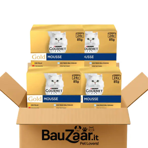 Bundle convenienza: Purina Gourmet Gold Mousse Gigapack 96x85 gr multigusto   bauzaarit.myshopify.com