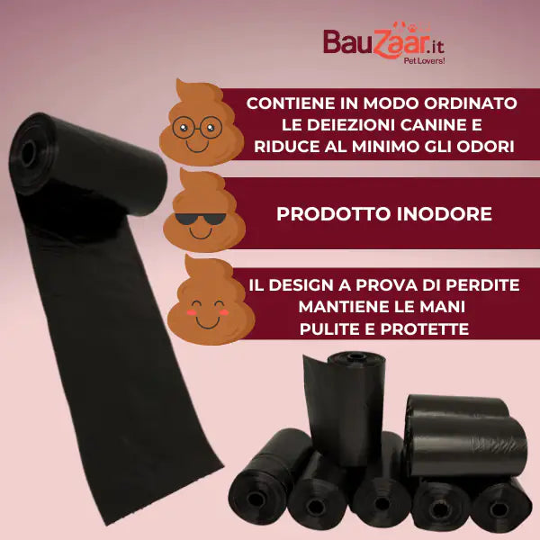 Bundle convenienza: x320 bustine Sacchetti igienici per cani Bauzaar Basic   bauzaarit.myshopify.com