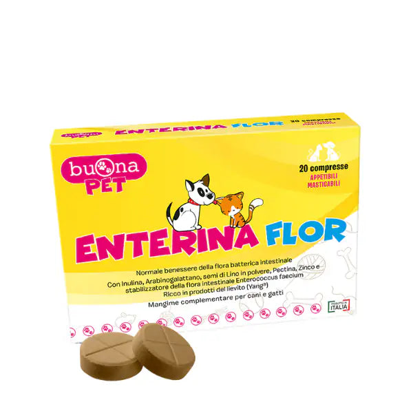 Buona Pet Enterina Flor Compresse Masticabili per Cani e Gatti  20 compresse bauzaarit.myshopify.com