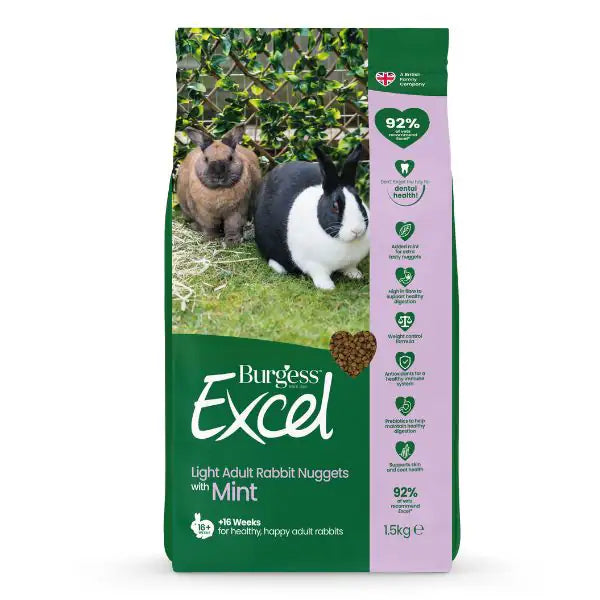 Burgess Excel Coniglio Light  1,5 kg bauzaarit.myshopify.com