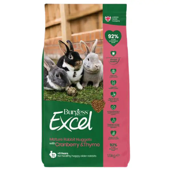 Burgess Excel Coniglio Mature  1,5 kg bauzaarit.myshopify.com