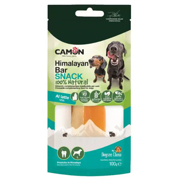 Camon Snack Barrette al latte Himalaya  Barrette naturali al latte - 100gr bauzaarit.myshopify.com