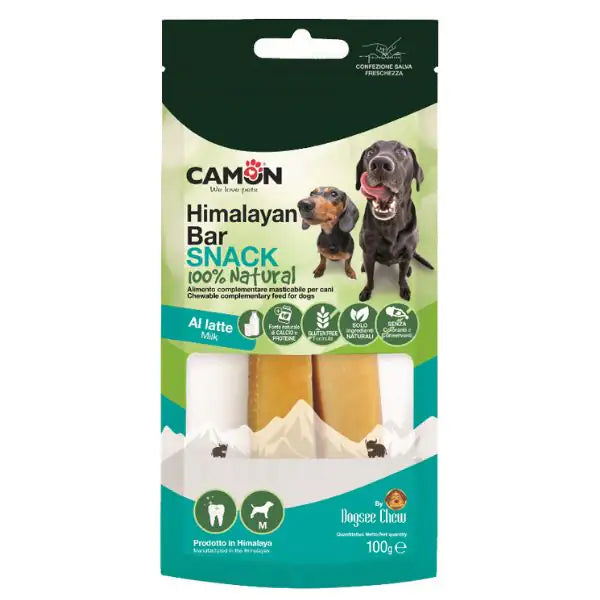 Camon Snack Barrette al latte Himalaya  Snack latte Himalaya - 100gr bauzaarit.myshopify.com