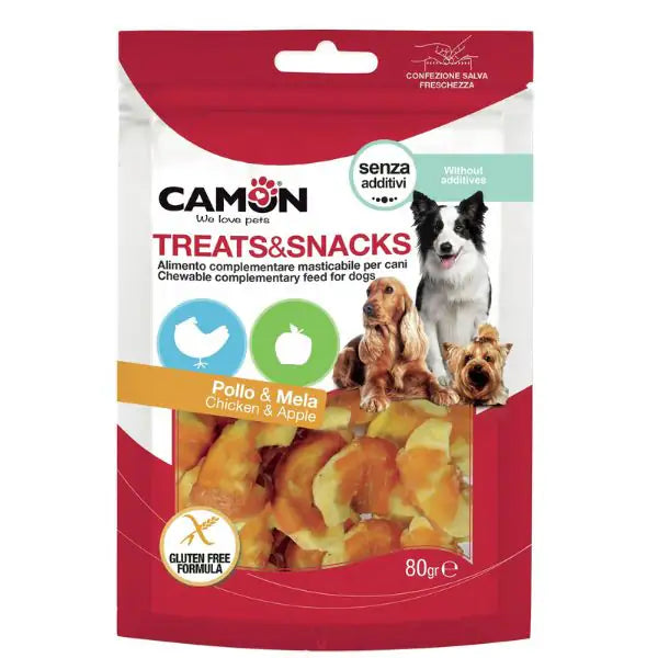 Camon Treats e Snacks per cani  Pollo e mela bauzaarit.myshopify.com