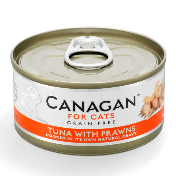 Canagan for Cats Kitten & Adult Grain Free Filetti 75 gr  Tonno con gamberetti bauzaarit.myshopify.com