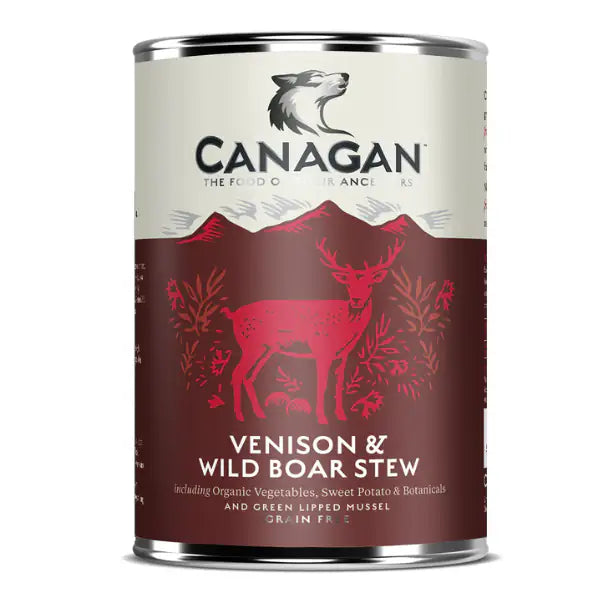 Canagan for Dogs Adult  All Breeds Grain Free Bocconi 400 gr  Stufato di Cervo e cinghiale bauzaarit.myshopify.com