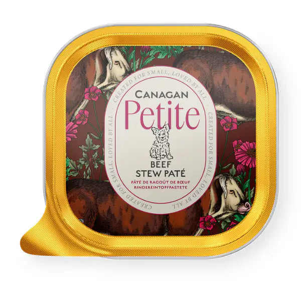 Canagan for Dogs Petite Adult  Small Breeds Grain Free Patè 100 gr  Stufato di manzo bauzaarit.myshopify.com