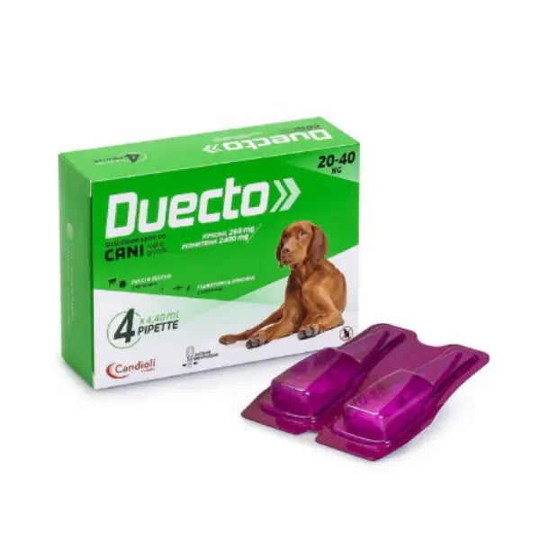 Candioli Pharma Duecto Spot On 4 pipette per cani  20 - 40 kg bauzaarit.myshopify.com