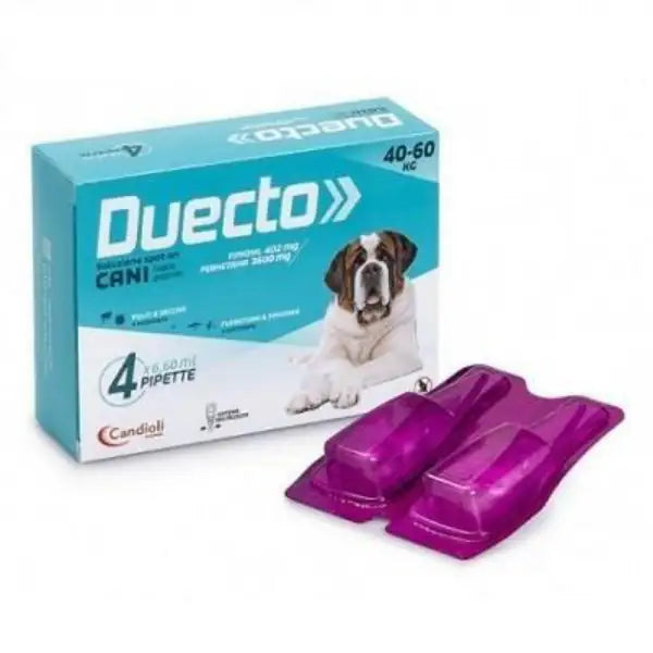 Candioli Pharma Duecto Spot On 4 pipette per cani  40 - 60 kg bauzaarit.myshopify.com