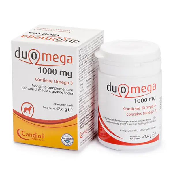 Candioli Pharma Duomega 1000 mg per cani di taglia media/grande Compresse  30 compresse bauzaarit.myshopify.com