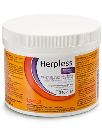 Candioli Pharma Herpless Plus Polvere Integratore Infezioni da Herpes Gatti   bauzaarit.myshopify.com