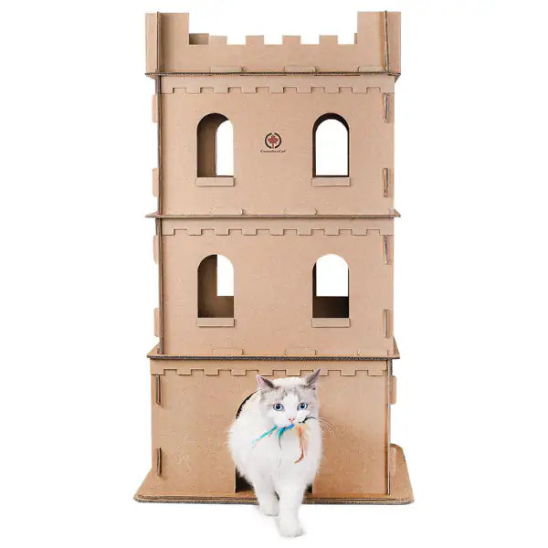 Castello in cartone CatCastle CanadianCat  62 x 62 x 105 cm bauzaarit.myshopify.com