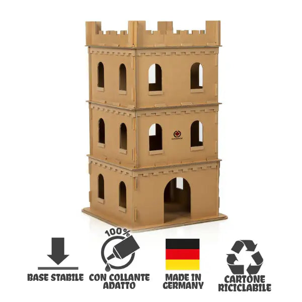 Castello in cartone CatCastle CanadianCat   bauzaarit.myshopify.com