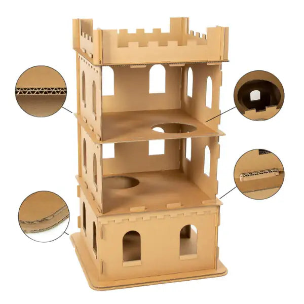 Castello in cartone CatCastle CanadianCat   bauzaarit.myshopify.com