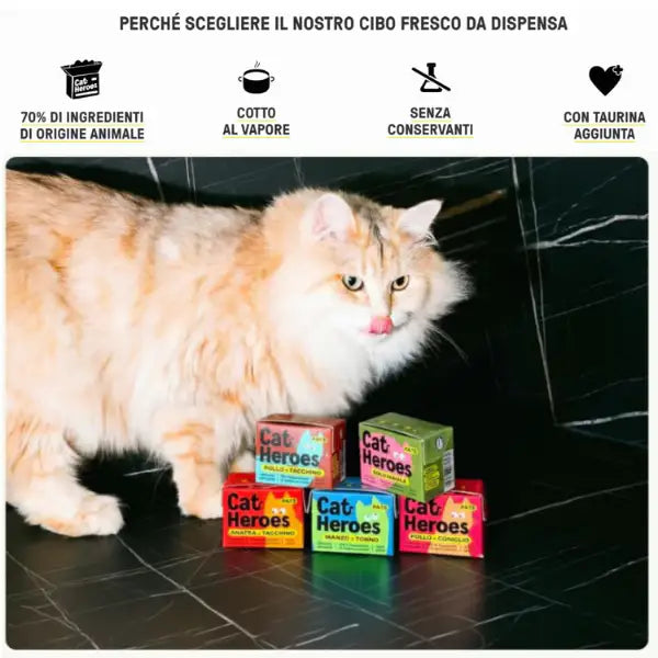 Cat Heroes Adult Patè Grain free cibo fresco da dispensa 95 gr   Bauzaar.it