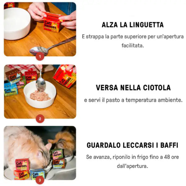 Cat Heroes Adult Patè Grain free cibo fresco da dispensa 95 gr   Bauzaar.it