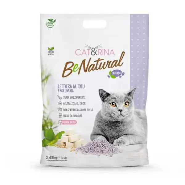 Cat&Rina Benatural lettiera vegetale per gatti al Tofu  5.5 litri - lavanda bauzaarit.myshopify.com