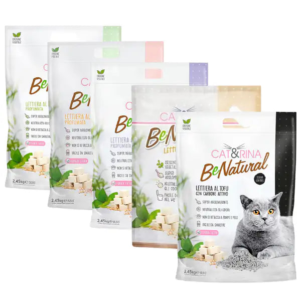 Cat&Rina Benatural lettiera vegetale per gatti al Tofu   bauzaarit.myshopify.com