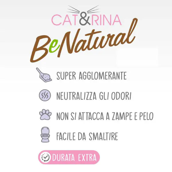Cat&Rina Benatural lettiera vegetale per gatti al Tofu   bauzaarit.myshopify.com