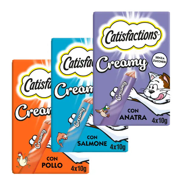 Catisfaction Dreamies Creamy snack per gatti 4x10 gr   bauzaarit.myshopify.com