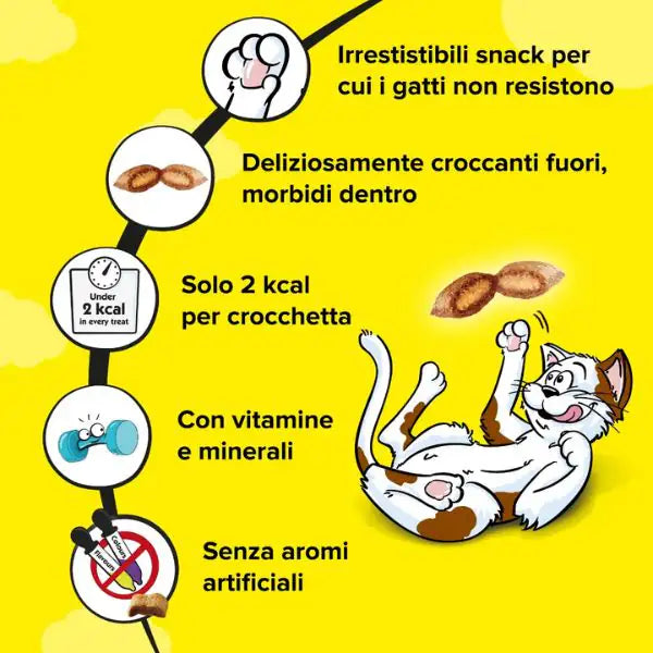 Catisfactions snack per gatto bustina 60 gr   bauzaarit.myshopify.com