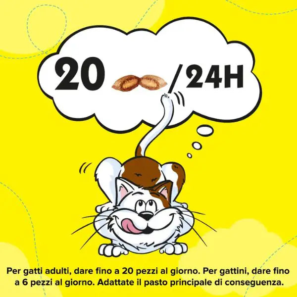 Catisfactions snack per gatto bustina 60 gr   bauzaarit.myshopify.com