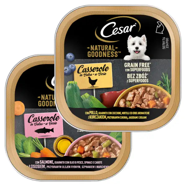 Cesar Dog Natural Goodness Casserole in salsa Grain Free 100 gr   bauzaarit.myshopify.com