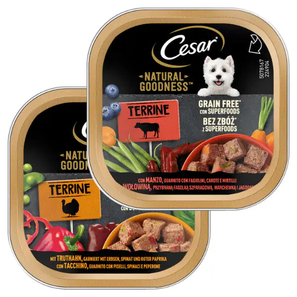 Cesar Dog Natural Goodness Terrine Grain Free con superfood 100 gr   bauzaarit.myshopify.com