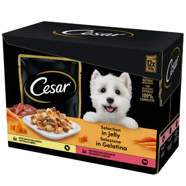 Cesar Dog Selezione Delizie del Giorno Multipack 12x100 gr  In gelatina bauzaarit.myshopify.com