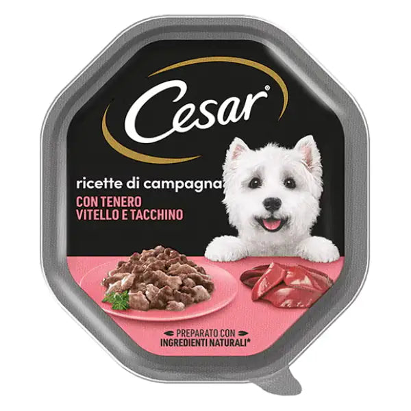 Cesar Ricette di Campagna 150gr  Vitello e tacchino bauzaarit.myshopify.com