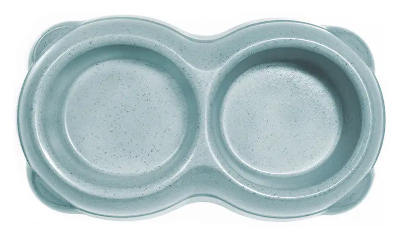 Ciotola Doppia Bamboo Record  Azzurra, capacità 250mlitri per ciotola bauzaarit.myshopify.com