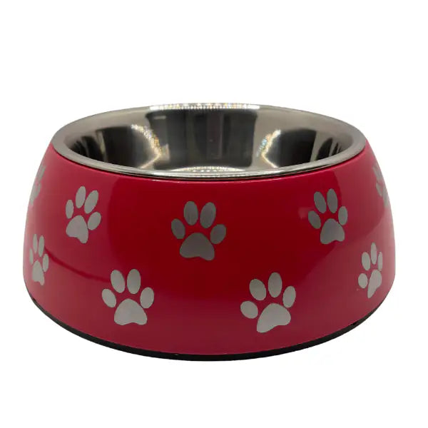 Ciotola in acciaio estraibile Zampa PetUp  Rossa - diametro 17 cm bauzaarit.myshopify.com