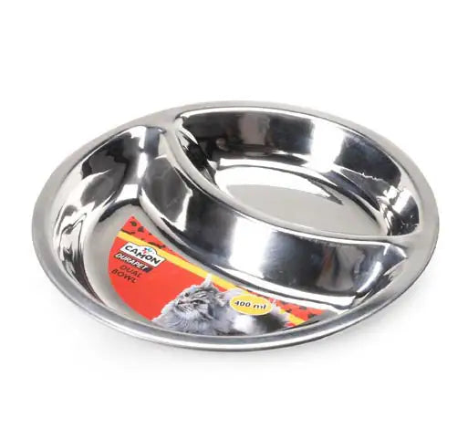 Ciotola in acciaio inossidabile Durapet Dual bowl Camon   bauzaarit.myshopify.com