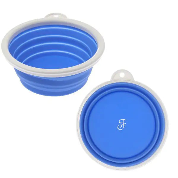 Ciotola pieghevole da viaggio in silicone Ferribiella  capacità 355 ml - azzurro bauzaarit.myshopify.com
