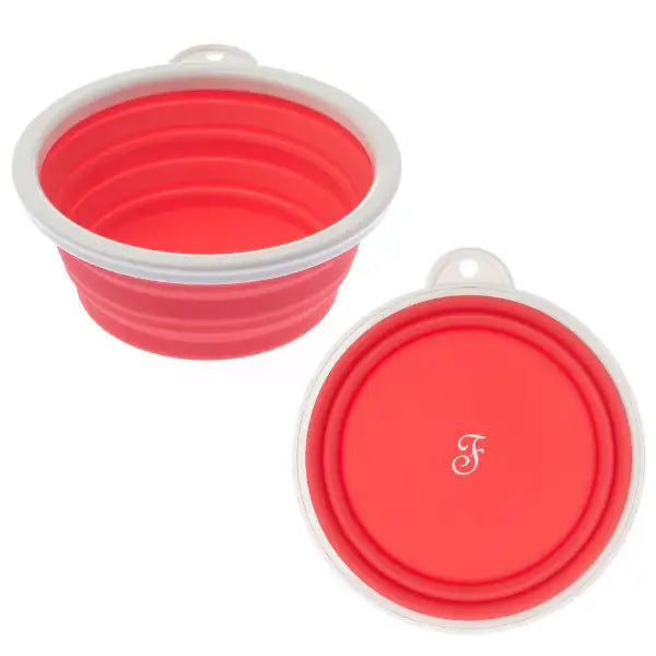 Ciotola pieghevole da viaggio in silicone Ferribiella  capacità 355 ml - rosso bauzaarit.myshopify.com