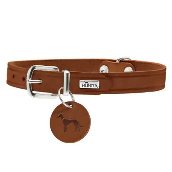Collare Aalborg in cuoio di bovino Hunter  Cognac - 37 cm bauzaarit.myshopify.com