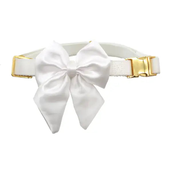 Collare per cani da cerimonia team Bride Croci Ceremony  Fiocco Bianco Taglia S Bauzaar.it