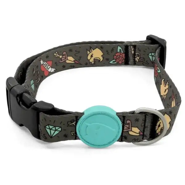 Collare regolabile per cani in raso Intense Ink Tank Morso   bauzaarit.myshopify.com