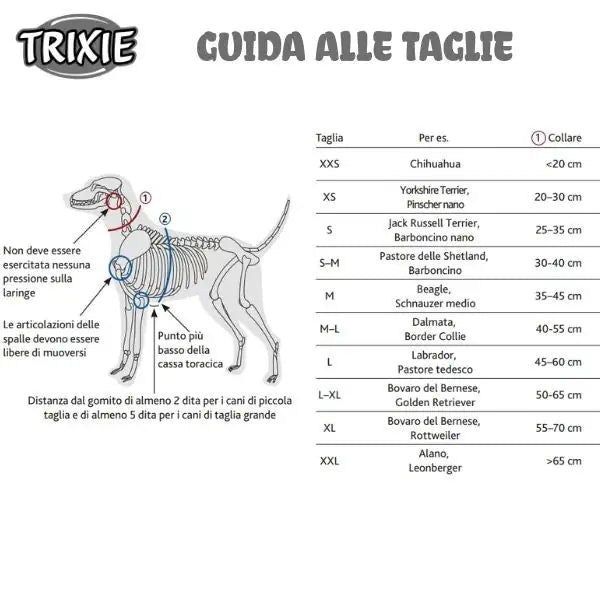 Collare semistrangolo regolabile per cani Trixie Premium   Bauzaar.it