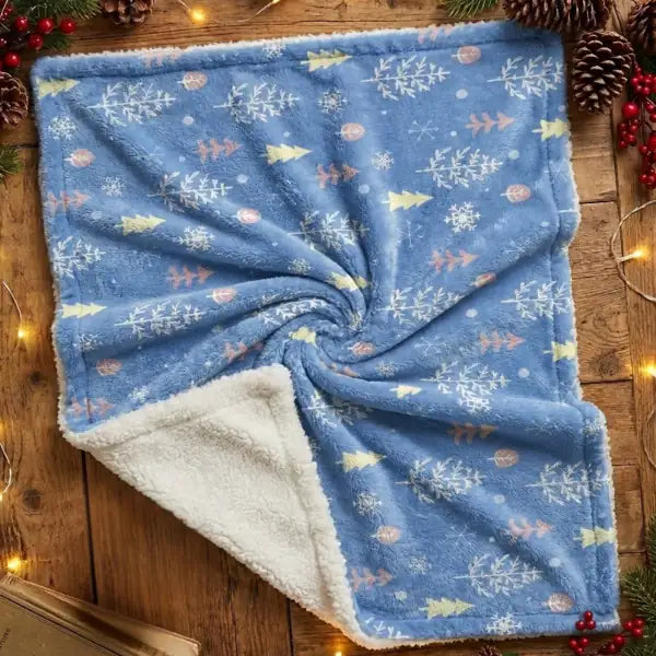 Coperta natalizia in plaid Super Soft Record  70 x 100 cm bauzaarit.myshopify.com