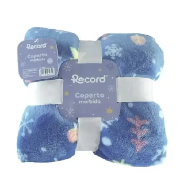Coperta natalizia in plaid Super Soft Record   bauzaarit.myshopify.com