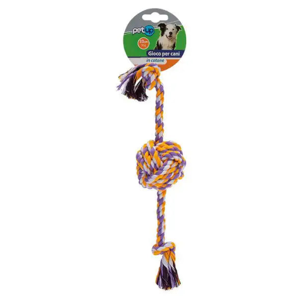 Corda con palla per cani Cotonosso Centro Palla PetUp   bauzaarit.myshopify.com