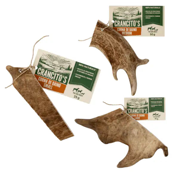 Crancito's Corna di Daino Snack naturale per cani adulti   bauzaarit.myshopify.com