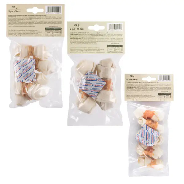 Crancito's Snack naturale per Cani Adulti Osso Annodato di pelle bovina con pollo   bauzaarit.myshopify.com