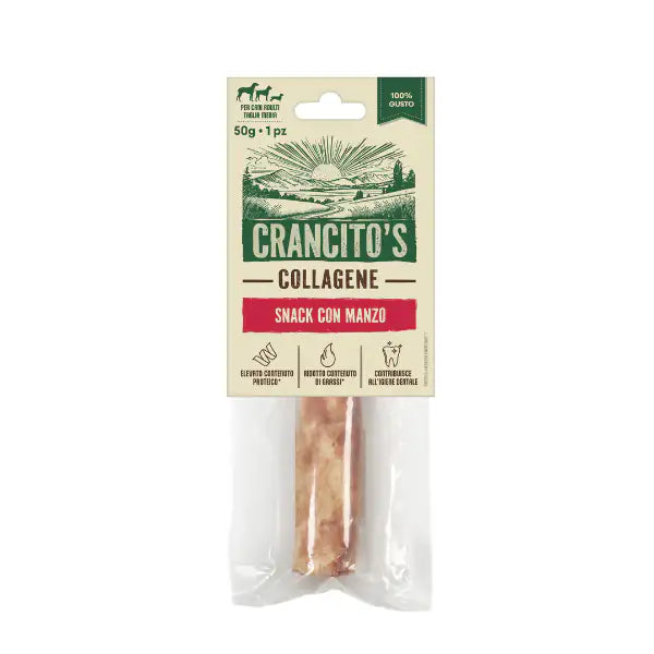 Crancito's Stick Collagene snack naturale per cani  Manzo - 50 gr bauzaarit.myshopify.com
