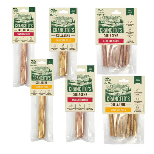 Crancito's Stick Collagene snack naturale per cani   bauzaarit.myshopify.com