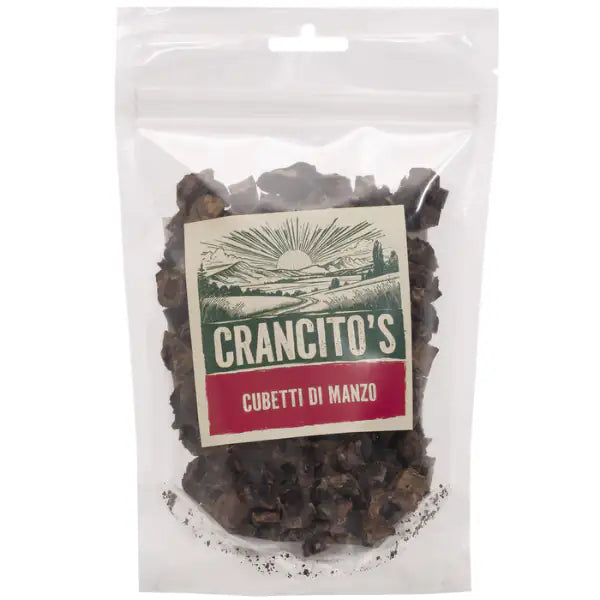 Crancito's snack naturale Dog Adult Cubetti  Manzo - 80 gr bauzaarit.myshopify.com